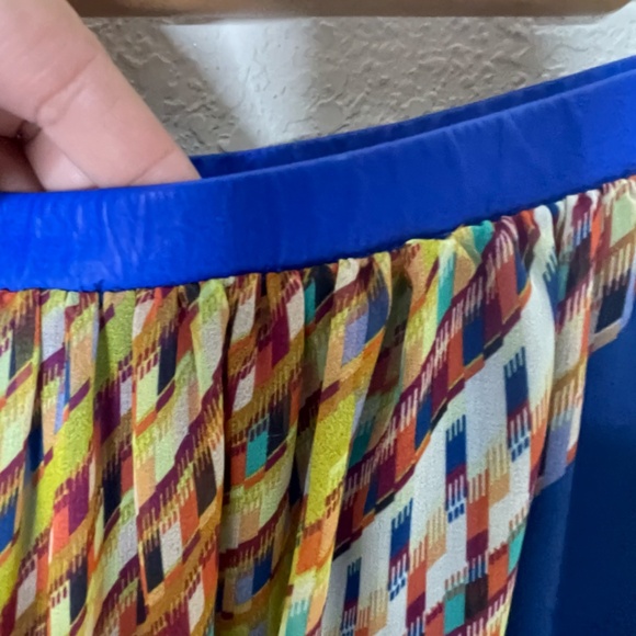 Alexis Maxi Sheer Skirt with Shorts Sz XS Silk Multicolor Leather Elastic Waist - Picture 6 of 10